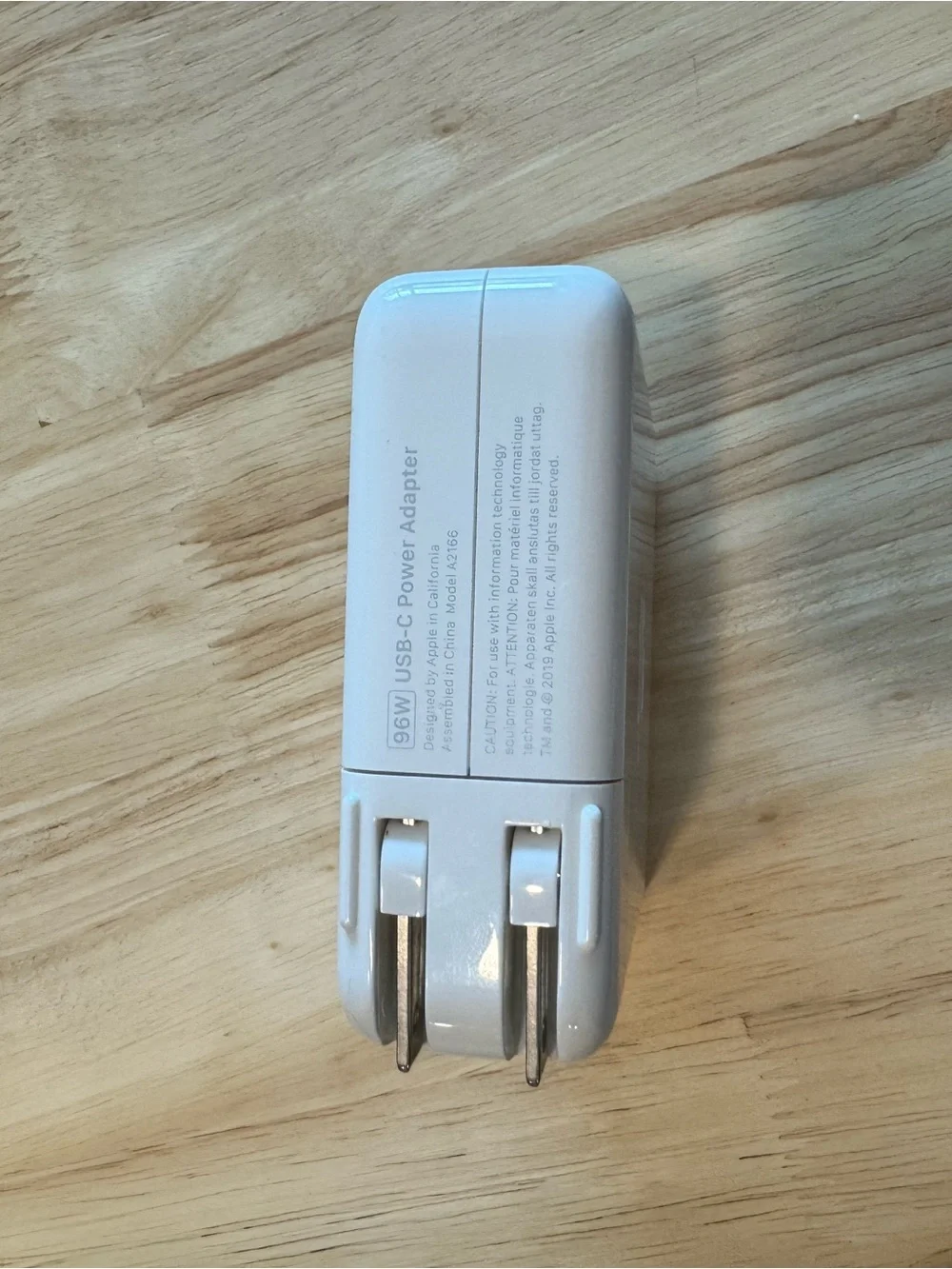 Apple White USB-C Power Adapter with Apple Logo 96W